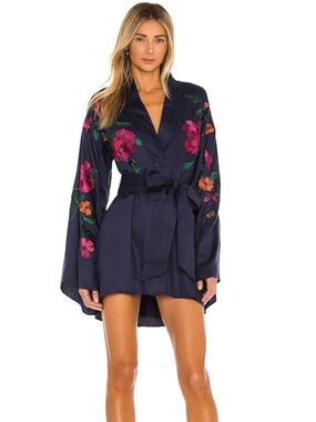 House of Harlow 1960 x REVOLVE Mika Kimono Embroidered Dress NWOT
